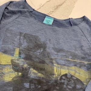 ⚡️Medium wide neck/shoulder light sweatshirt H.I.P